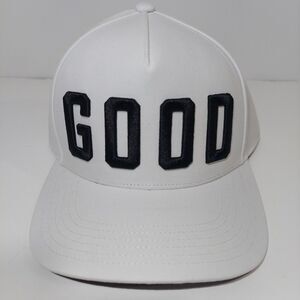 Team Good Good Varsity Trucker Hat White Polyester Snapback Golf Hat OSFM